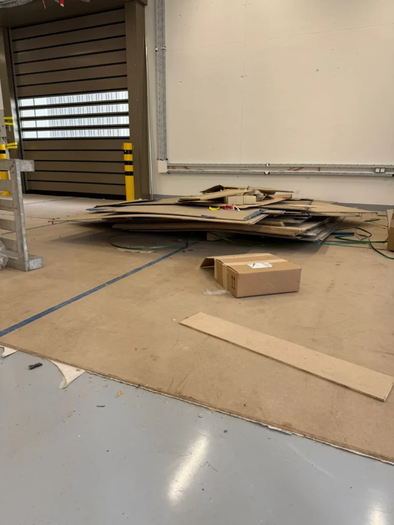 Baustelle vor der Bauendreinigung