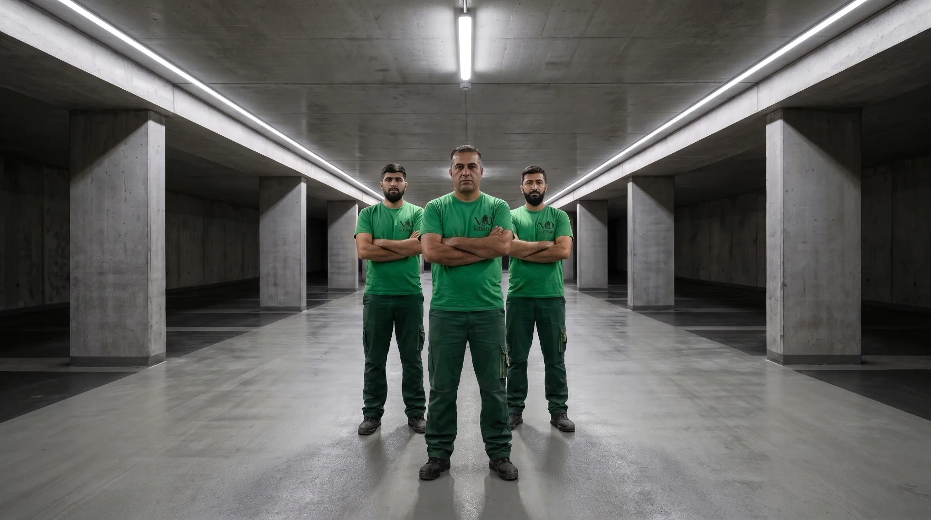 Über MD Betosave 1 Das Team von MD Betosave in einer Tiefgarage in Hamburg